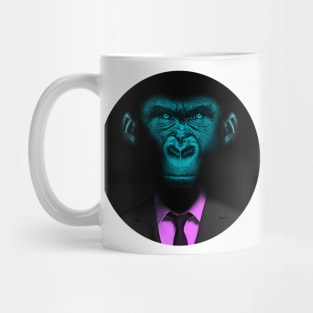 Monkey suit pink shirt Mug